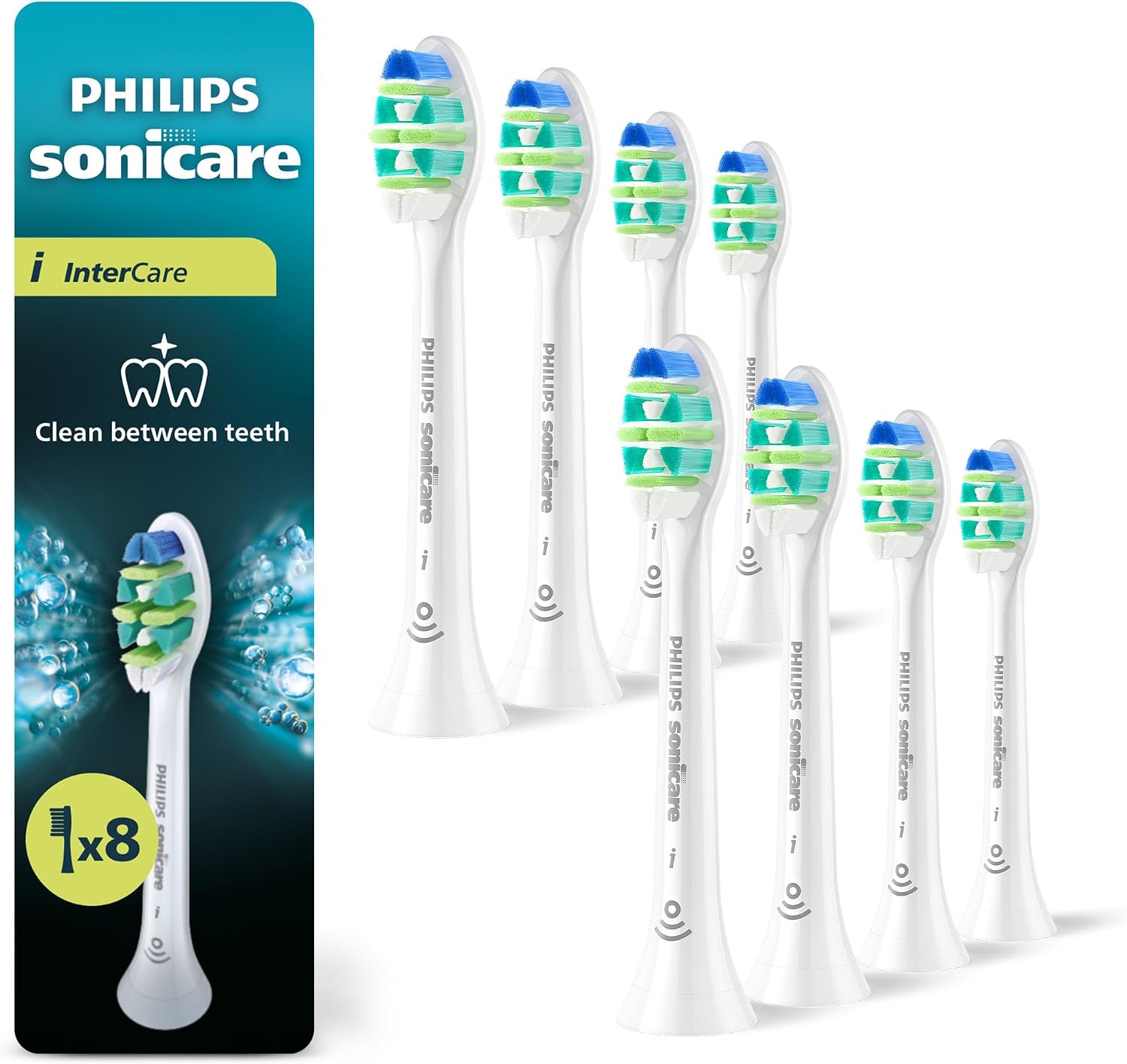 Philips Sonicare InterCare, Ersatzbürstenköpfe, 8er-Pack, HX9008/87